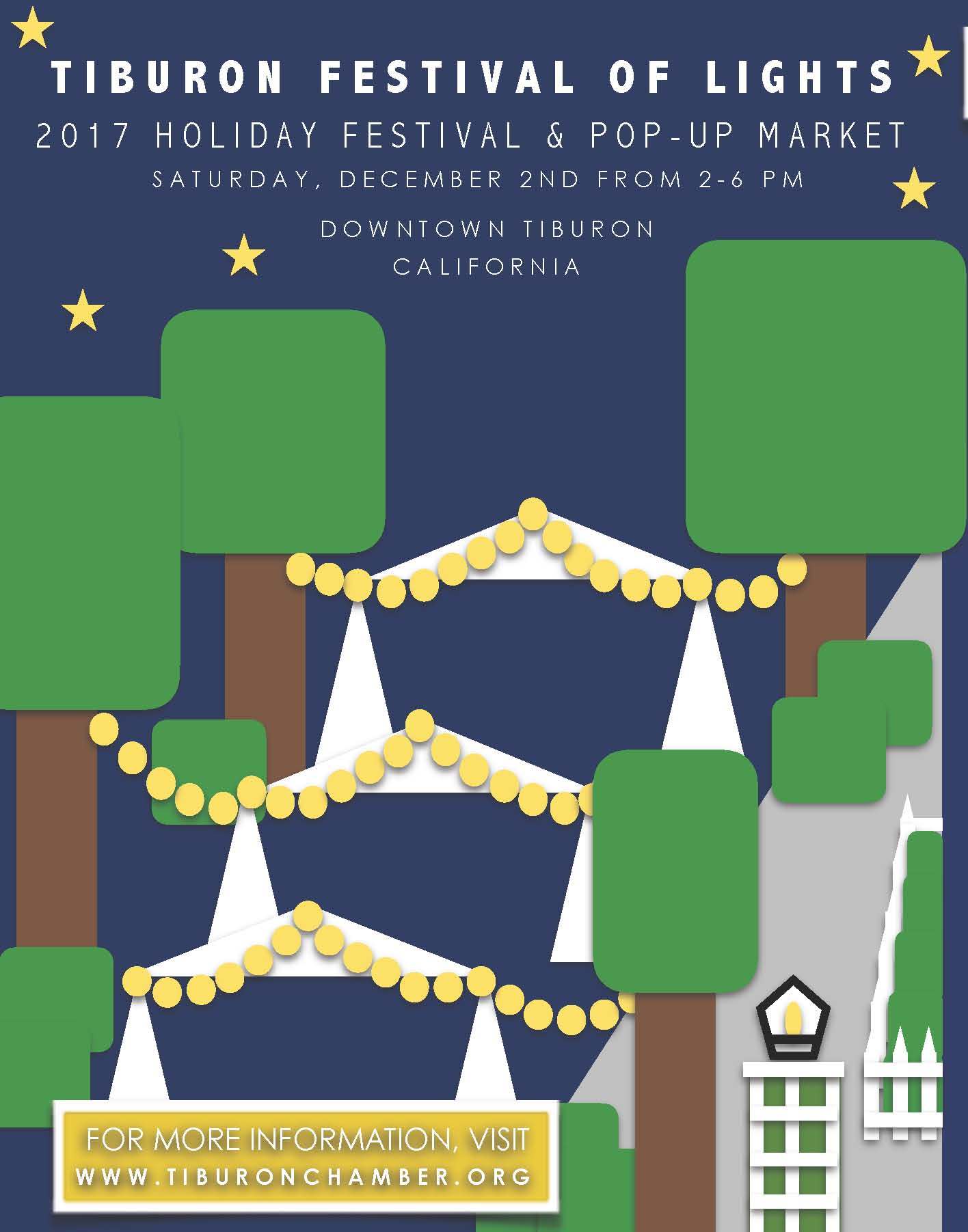 Tiburon Festival of Lights and Pop-Up Market Logo