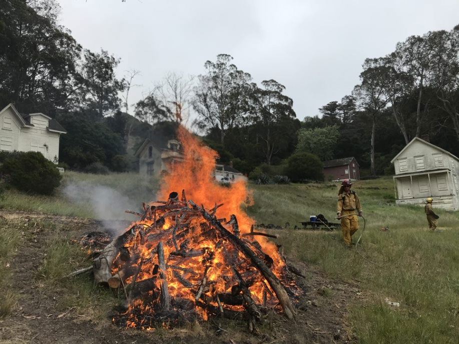 Pile Burn Press Release Angel Island SP 04.03