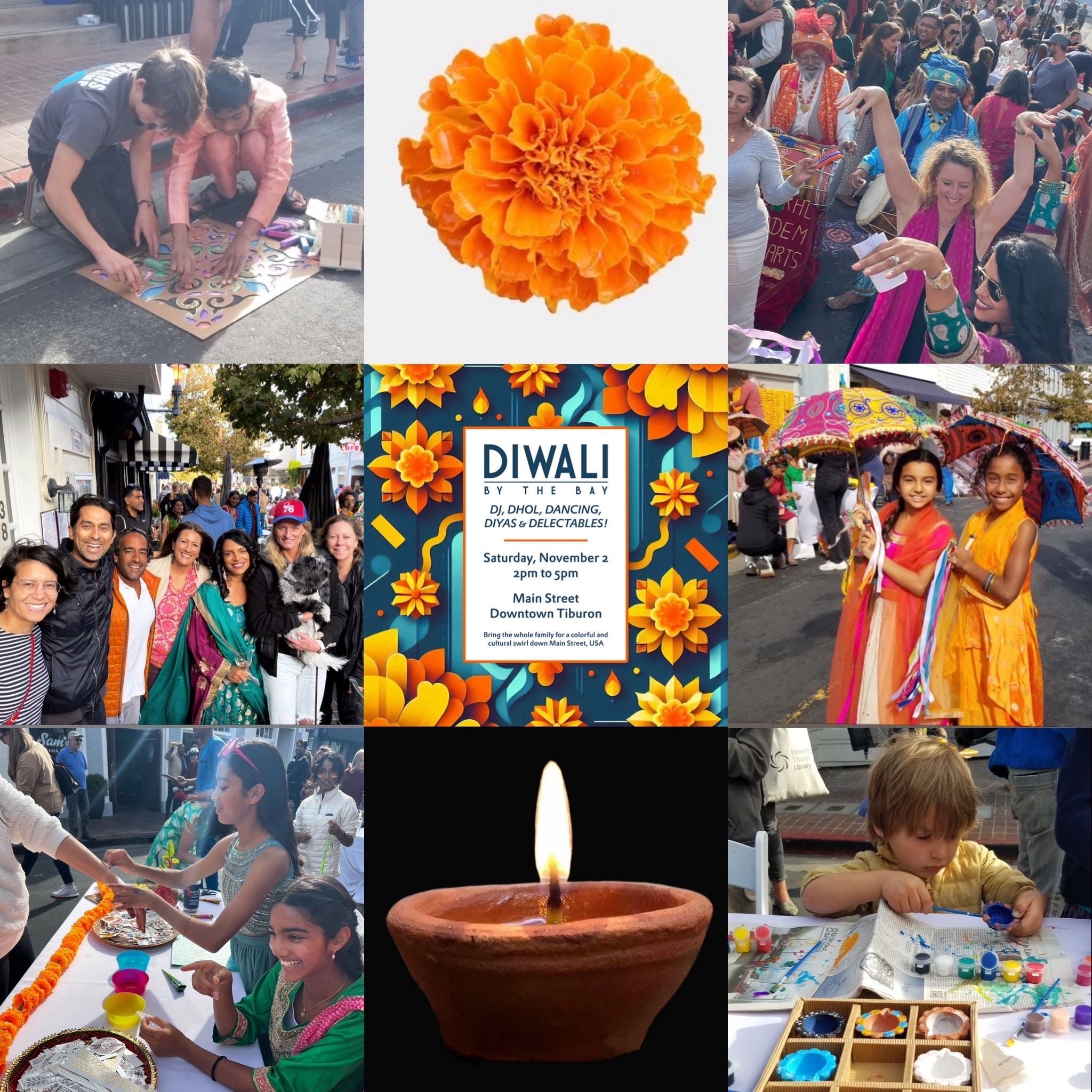 Diwali by the Bay November 2 2024 Lower Main Street in Tiburon