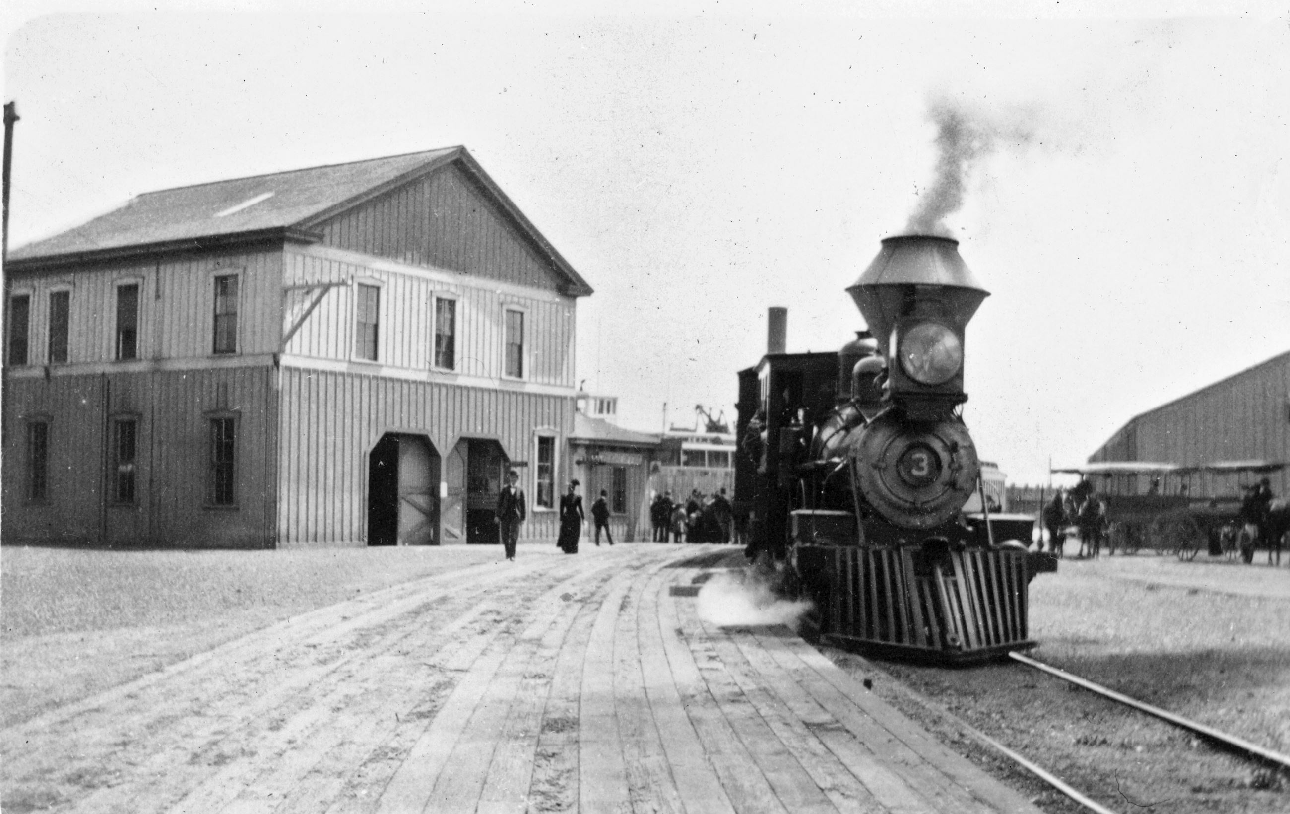 Depot and Engine 3 c 1900