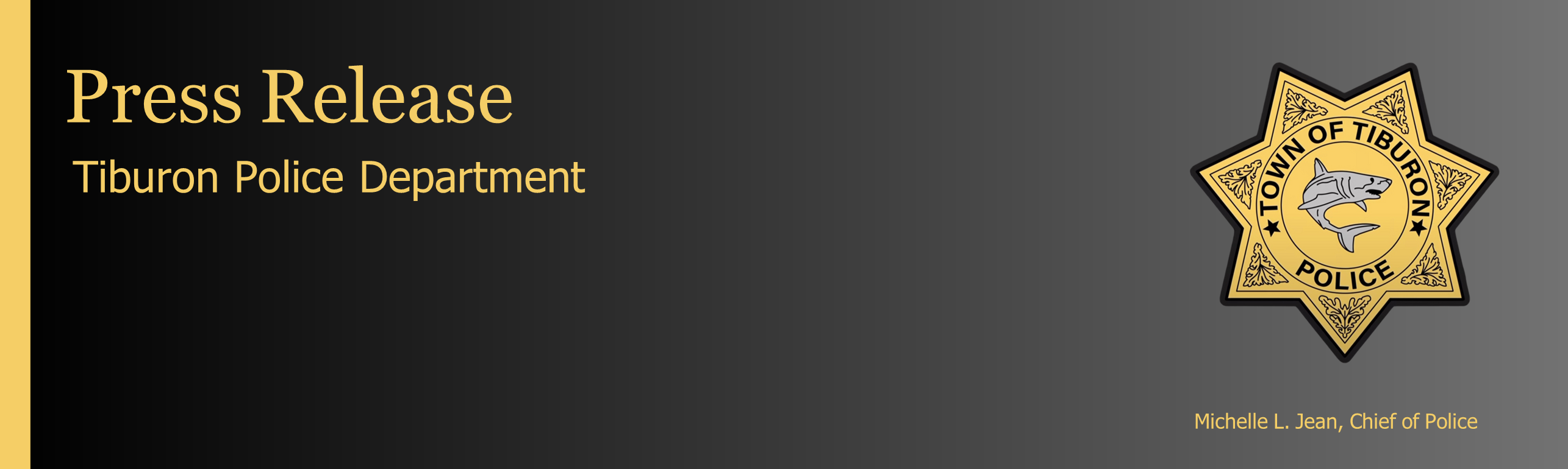 Tiburon Police Department Letterhead